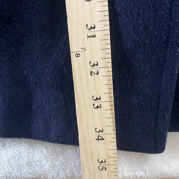 L.L. Bean Peacoat Size 20 Reg Navy Double Breasted Wool Cashmere Thinsulate - Picture 15 of 16